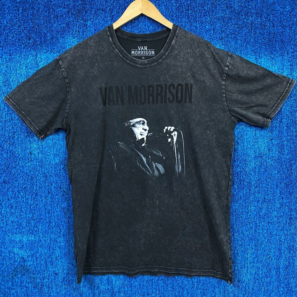 Van Morrison Performing Live Show Folk Rock Legend Tee XL